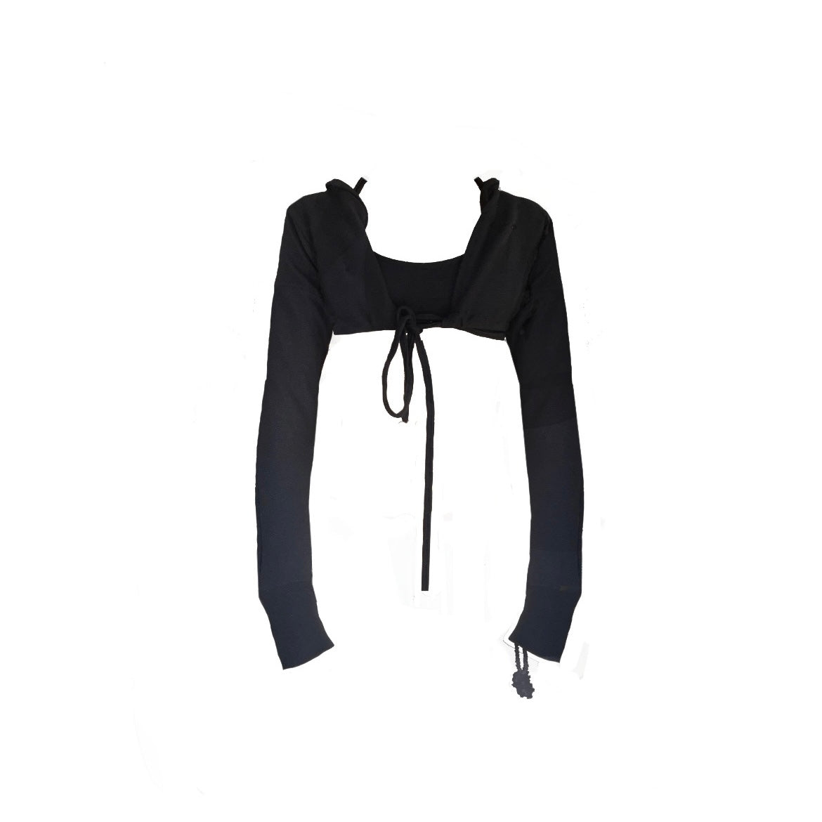 Woman’s black faded cover