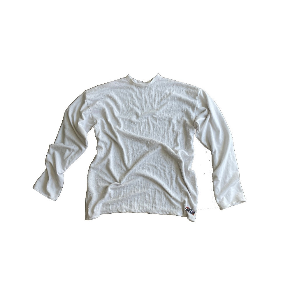 Men’s distressed cotton long sleeve