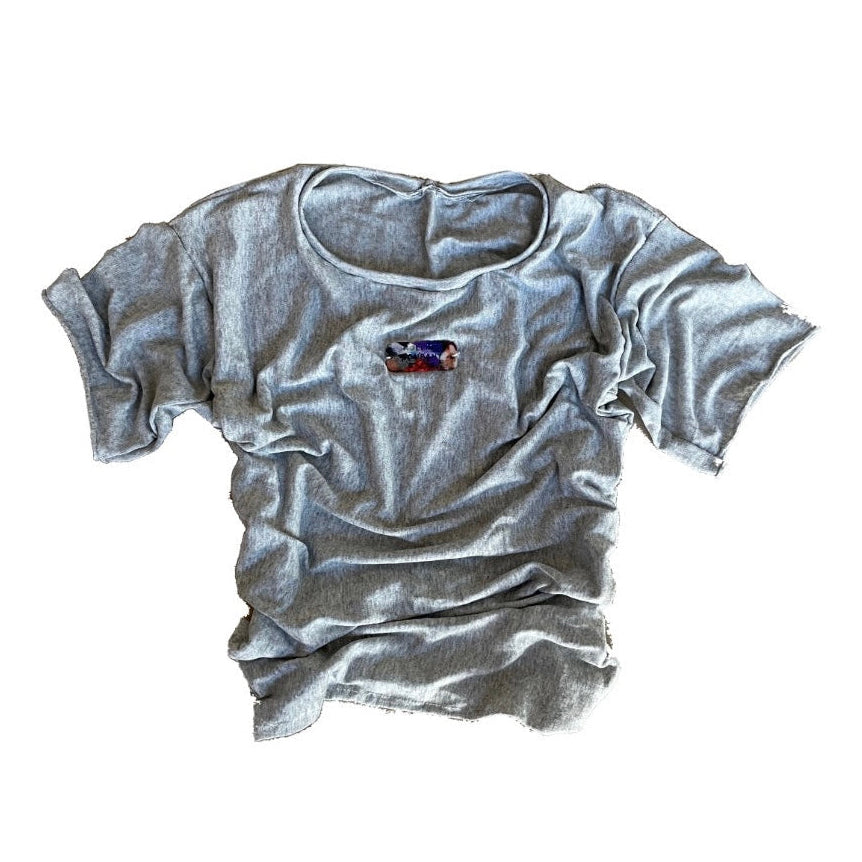 Fitted cropped T