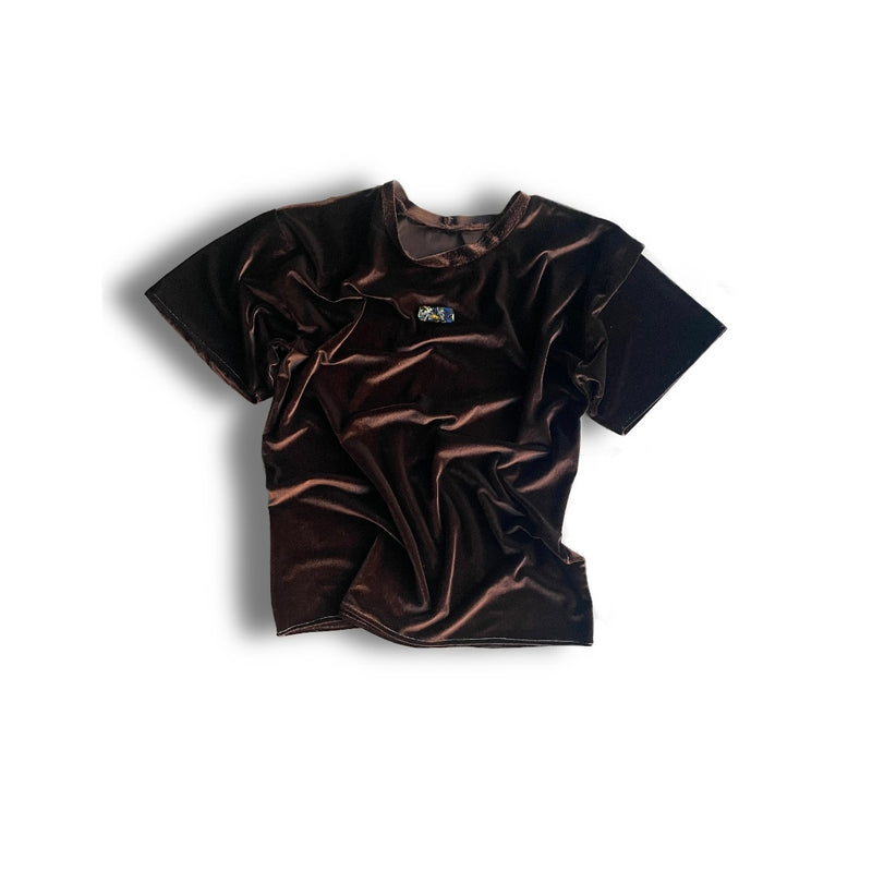 brown velour men’s t
