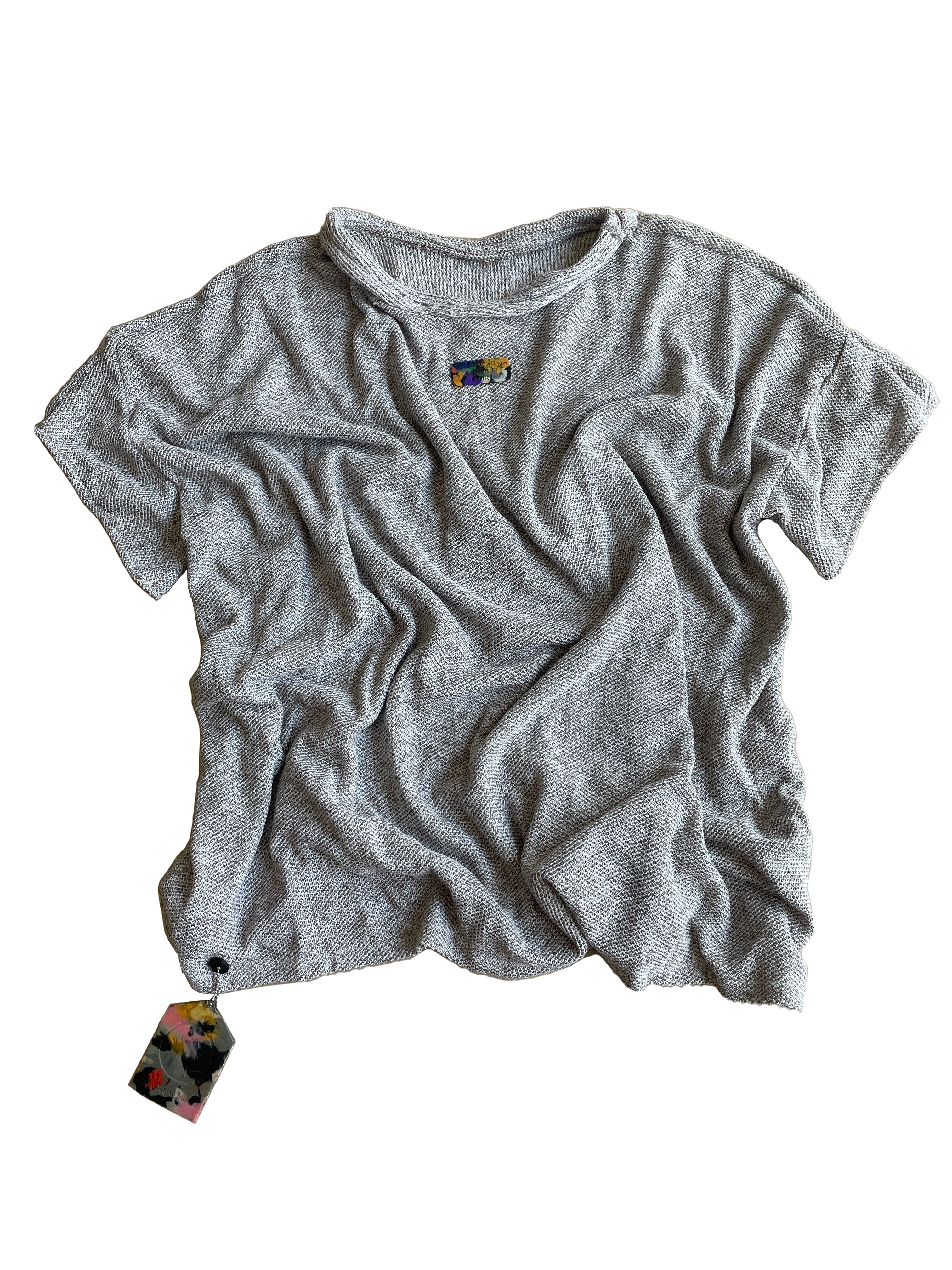 Men’s brown thin micro knitted T